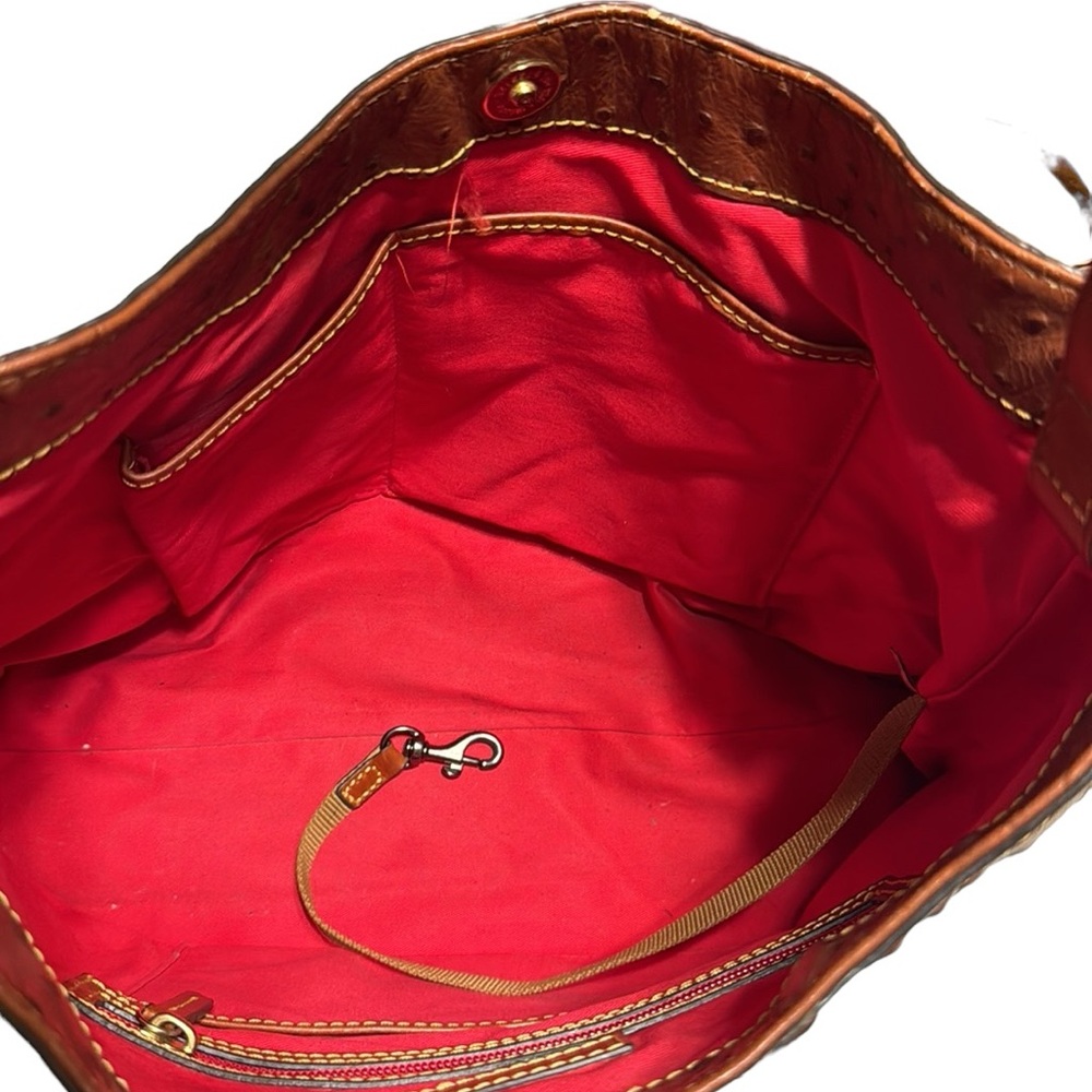 DOONEY & BOURKE Ostrich hobo bag with matching wallet - Picture 9 of 14
